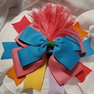 3.5 INCH TROLL HAIR HAIRBOW